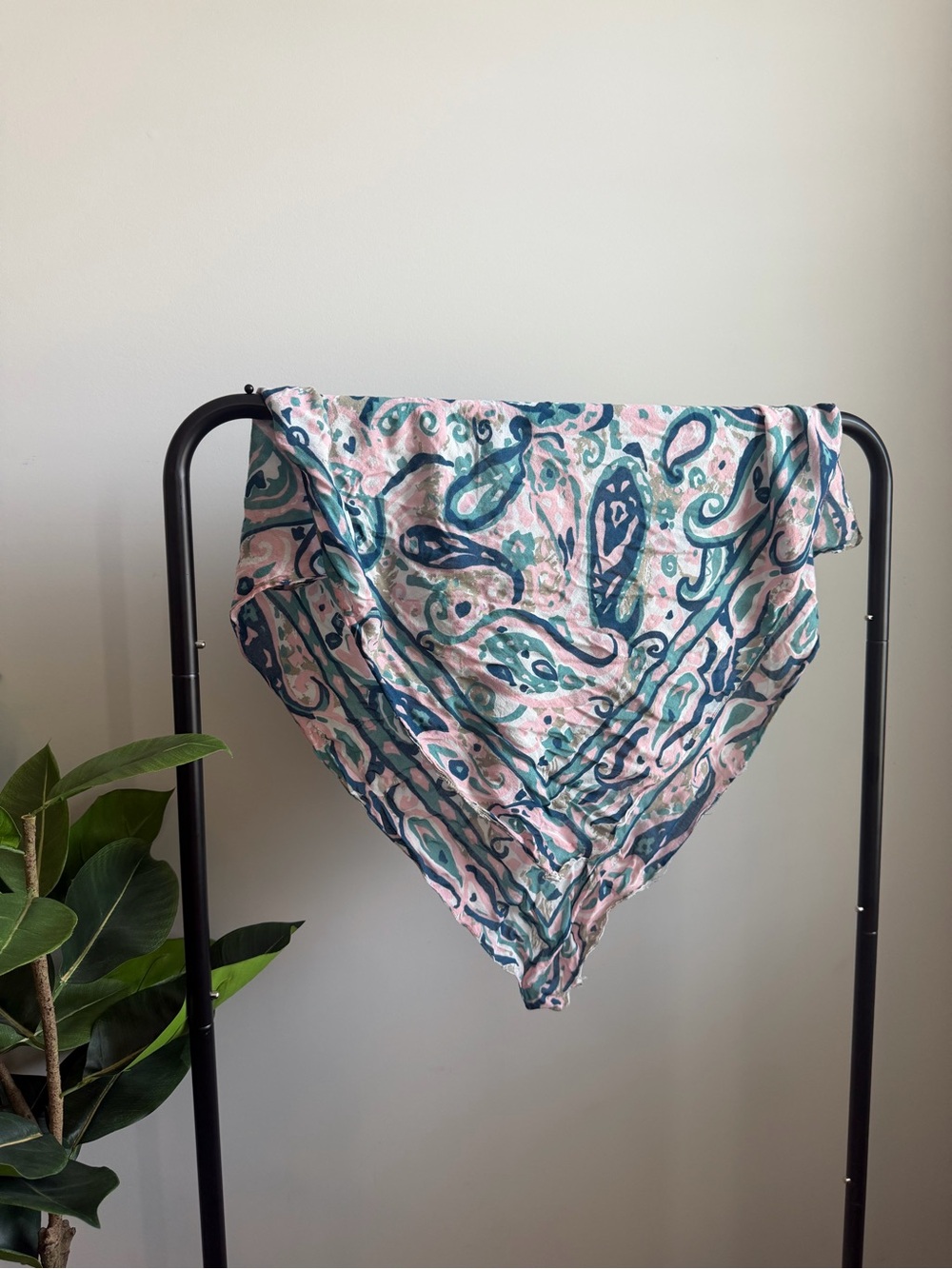 Express Pink and Teal Paisley Scarf